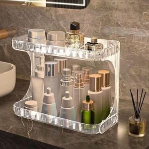 🆕 1pc Double Layer Bathroom Storage Rack